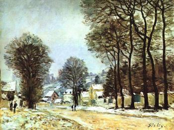 阿爾弗萊德 西斯萊 Snow at Louveciennes 阿爾弗萊德 西斯萊 Snow at Louveciennes